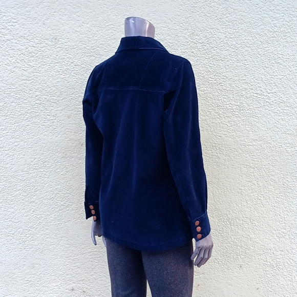 BILL BLASS JEANS *STRETCH* LADIES VINTAGE CORDUROY JACKET W/METAL ACCENTS - Picture 17 of 17